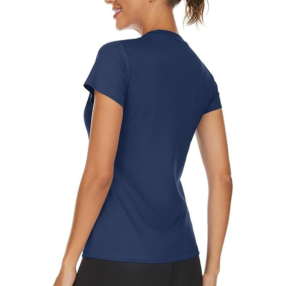 Karen Scott Navy V-Neck T-Shirt - Plus Size XXL - Women's Tops - Picture 3 of 3